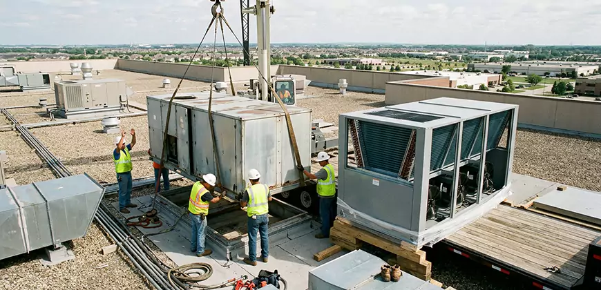 Commercial Air Handling Unit Replacement in Waxhaw